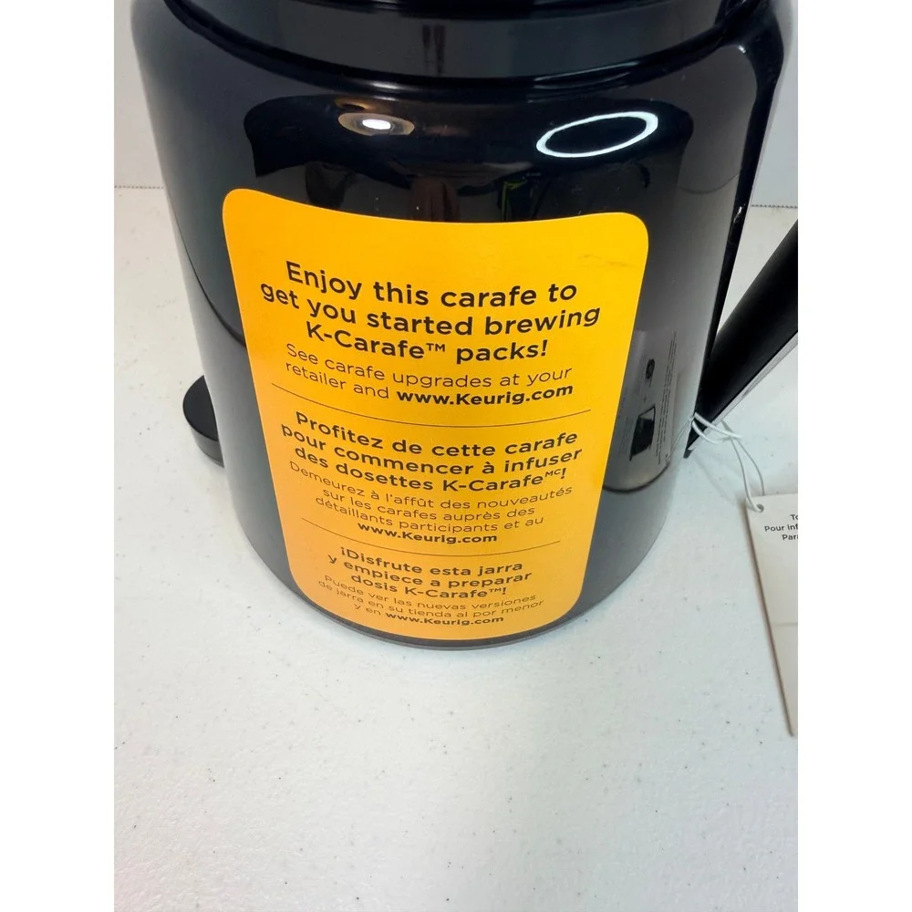 Keurig 2.0 Coffee Carafe Black 4 Cup Capacity for K-Carafe Pods Brew Systems